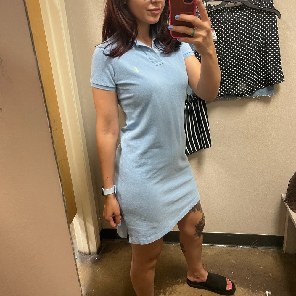 Ralph Lauren cotton mesh polo dress